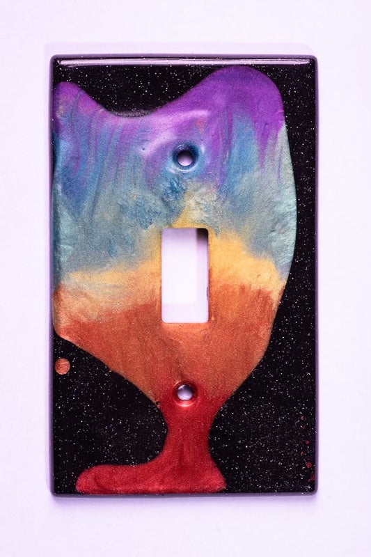 Rainbow Galaxy Light Switch Cover